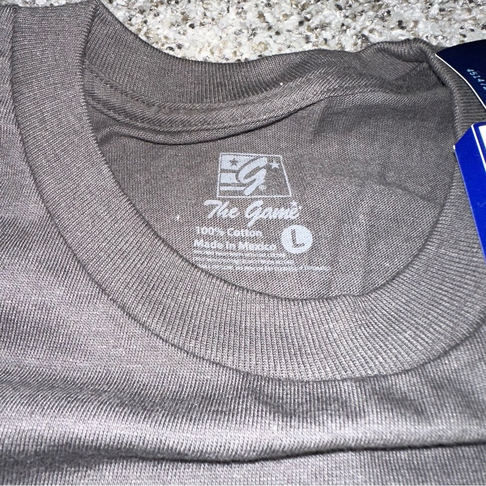 NWT The Game Gray Tee with Blue Graphic size L 100% cotton - Picture 3 of 4